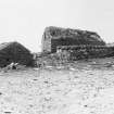 Outbuildings and horse whin from North.