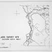 Dalchork South(Area 1) Monument Location Map R. Mercer 197  (p 38 fig 18 Published Report) 1:10560 Ink R Mercer 1978
