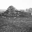 View of corn drying kiln in interior of building,