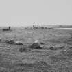 View of stone circle and cairn from the SE.