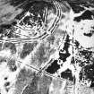 Woden Law, fort and associated monuments: air photograph under snow.
Professor D. Harding, 1983.
