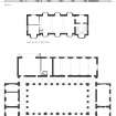 Madras College: Ground floor plan and North block upper floor plan, based on measured survey 2000. Scan copy of GV007541