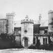 Copy of historic photographic view from NW.