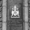 Detail of commemorative plaque