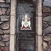 Detail of commemorative plaque