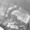 Ardgye, oblique air photograph of unenclosed settlement and possible enclosures and souterrains.