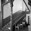 Interior view of Cairndhu Hotel, Helensburgh, showing hall staircase.