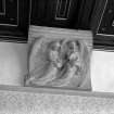 Detail of carved angel corbel in dining room, Cairndhu Hotel, Helensburgh.