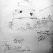 Photographic copy of sketch of Dolphingstone dovecot.