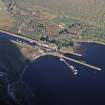 Aerial view of Laggan Locks, Loch Lochy, Great Glen, looking E.