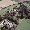 Aerial view of Aigas S of Beauly, looking E.