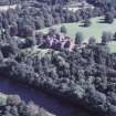 Aerial view of Beaufort Castle, Kiltarlity, near Beauly, looking SE.