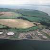 Oblique aerial view of Nigg Oil Terminal, looking SE.