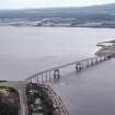 Aerial view of the Kessock Bridge, Inverness, looking SE.