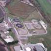 Aerial view of Sewage Treatment Plant at Allanfearn, NE of Inverness, looking NE.