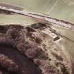Aerial view of Tom Pitlac motte, Boat of Garten, Speyside, looking WNW.