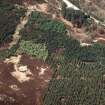 Aerial view of hut circle at Balblair, N of Invershin, East Sutherland, looking SW.