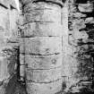 Pillar detail, Ardchattan Priory, Ardchattan and Muckairn, Argyll and Bute 