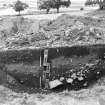 Castle of Wardhouse excavation archive
Area 3: Final shot of excavated inner ditch, with lowest silting layers 350 and 370. Various views. Frames 15-16 show sample tins in position.