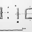 Castle of Wardhouse
Finds drawing: Copper-alloy buckles.
Illustration 13 in Yeoman 1998 (PSAS).