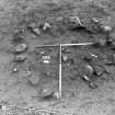 Castle of Wardhouse excavation archive
Frame 14: Area 1: Detail of possible pit 101 in SW part of the area - pre-excavation. From W.
