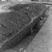 Castle of Wardhouse excavation archive
Frame 16: Area 3: General view of partially excavated inner ditch. Contexts 342, 348 and 343 (numering from S-N) in ditch sides and bottom. From S.
