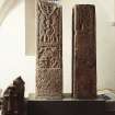 Cross-shafts 14 and 19(?) and coped or shrine-shaped stone 27.