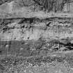 Excavation photograph : overlap to B/59238, feature 102 - stone house?