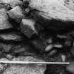 Excavation photograph : feature 42 against north-west face of 20.