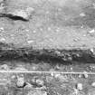 Excavation photograph : running section across platform.