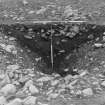 Excavation photograph : area 5 - ditch terminal, from south-east.