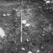 Excavation photograph : area 7 -  ditch junction, close up of relationship, from north-west.