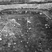 Excavation photograph : area 7 -  ditch junction, close up of relationship, from north-west.