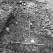 Excavation photograph : area 7 - f4507, 4508, terminal of "marching camp" south of entrance, from south.