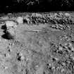 Excavation photograph : SW quadrant showing 019 (OGS) cut by 021 and relationship of 022 and 019, with 004.