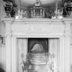 Interior view of Haddo House showing detail of fireplace in morning room, originally the library.