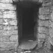 Craignethan Castle
Excavations 1984
Frame 13 - The doorway at the south end of the passage - from south