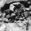 Photographs from excavations at Castlehill of Strachan