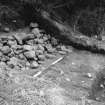 Photographs from excavations at Castlehill of Strachan