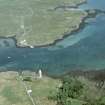 Aerial view of Ulva Ferry crossing, looking NE to Mull.