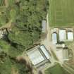 Aerial view of Aldroughty Farm, Elgin, Moray, looking SW.