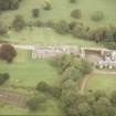 Aerial view of The Burn Country House, near Edzell, Angus, looking NW.