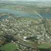 Aerial view of east side of Inverness and part of Beauly Firth and Black Isle, looking NW.