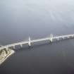 Aerial view of Kessock Bridge over the Beauly Firth, Inverness, looking E.