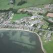 Aerial view of N end of Golspie, East Sutherland, looking NW.
