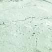 Aerial view of Garbeg roundhouse and clearance cairns, near Drumnadrochit, Inverness-shire, looking S.