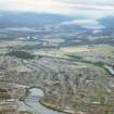 Aerial view of Inverness and Loch Ness, looking SW.