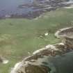 Aerial view of Inchkenneth Isle, off Mull, looking N.