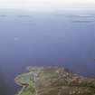 Aerial view of Rhue and Isle Martin, Loch Broom, Wester Ross, looking NW.