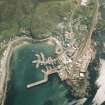 Aerial view of Mallaig and harbour, Wester Ross, looking S.